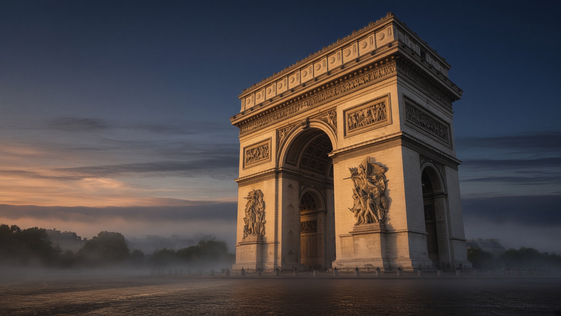 Arc de Triomphe à l'aube